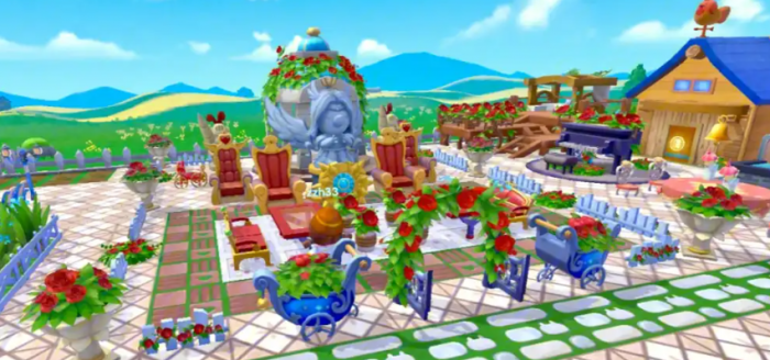 摩尔庄园红玫瑰怎么换家具2