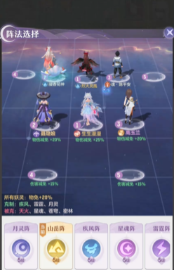 长安幻想普陀用什么阵法1