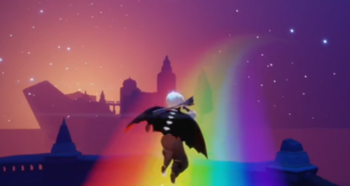 光遇怎么可以搞出可以站的彩虹1