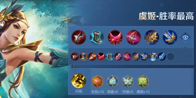 王者荣耀暴击虞姬出装有哪些推荐1