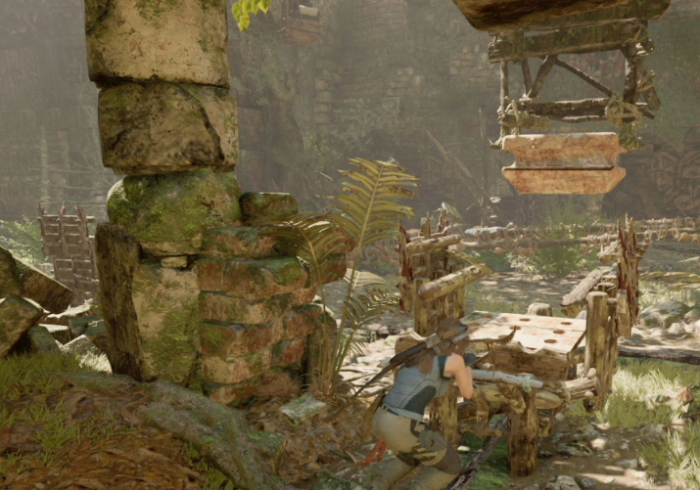 古墓丽影怎么躲避石头1