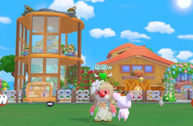 摩尔庄园怎么在空中放花簇2