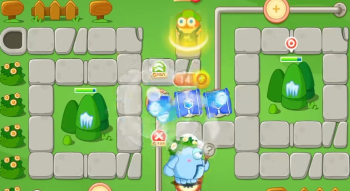 保卫萝卜公园60关金萝卜怎么攻略1