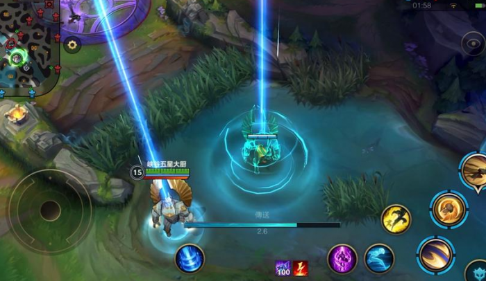 英雄联盟手游传送如何使用2