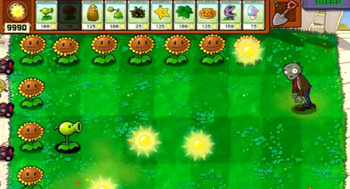 植物大战僵尸5000阳光怎么摆1
