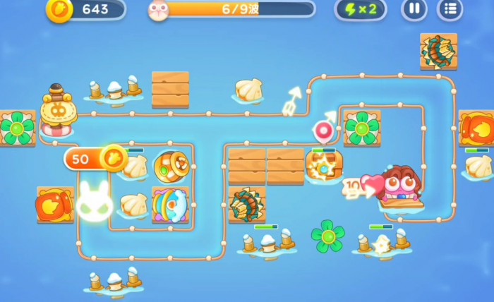 保卫萝卜2第59关水晶萝卜怎么得3