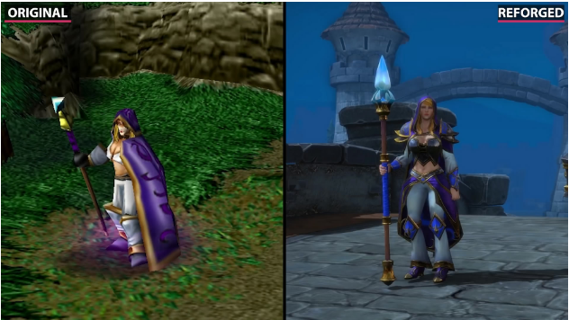 魔兽争霸3重制版与原版对比 画面提升显著