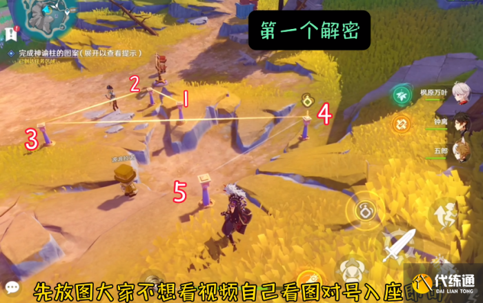 原神旁白的注脚神谕柱图案是什么